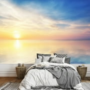 wall26 - Beautiful Seascape Composition of Nature - Removable Wall Mural | Self-Adhesive Large Wallpaper - 100x144 inches