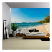 wall26 - Beautiful Tropical Beach Landscape at KOH Kood Island,Thailand - Removable Wall Mural | Self-Adhesive Large Wallpaper - 66x96 inches