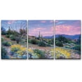 thumbnail image 1 of wall26 - Blooming Desert at Sunset - Canvas Art Wall Art - 16"x24"x3 Panels, 1 of 5