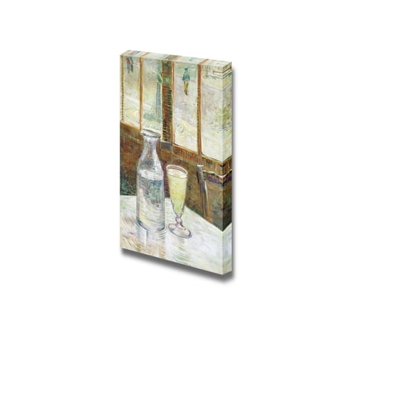 wall26 - Cafe Table with Absinth by Vincent Van Gogh - Canvas Print Wall Art - 16" x 24"