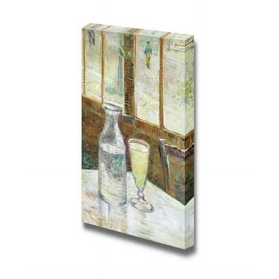 wall26 - Cafe Table with Absinth by Vincent Van Gogh - Canvas Print Wall Art - 32" x 48"