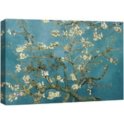 wall26 Canvas Print Wall Art Almond Blossom by Master Artist Vincent Van Gogh Nature Wilderness Illustrations Fine Art Relax/Calm Multicolor for Living Room, Bedroom, Office - 32"x48"