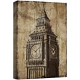 thumbnail image 1 of wall26 Canvas Print Wall Art Antique Wood Panel Big Ben British England Architecture &amp; Maps Landmark Digital Art Modern Art Decorative Scenic Urban Bohemian for Living Room, Bedroom, Office - 16&, 1 of 5