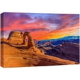 thumbnail image 1 of wall26 Canvas Print Wall Art Arizona Southwest Canyon Pastel Sunset Nature Wilderness Photography Realism Rustic Scenic Landscape Zen Colorful for Living Room, Bedroom, Office - 12x18 inches, 1 of 5