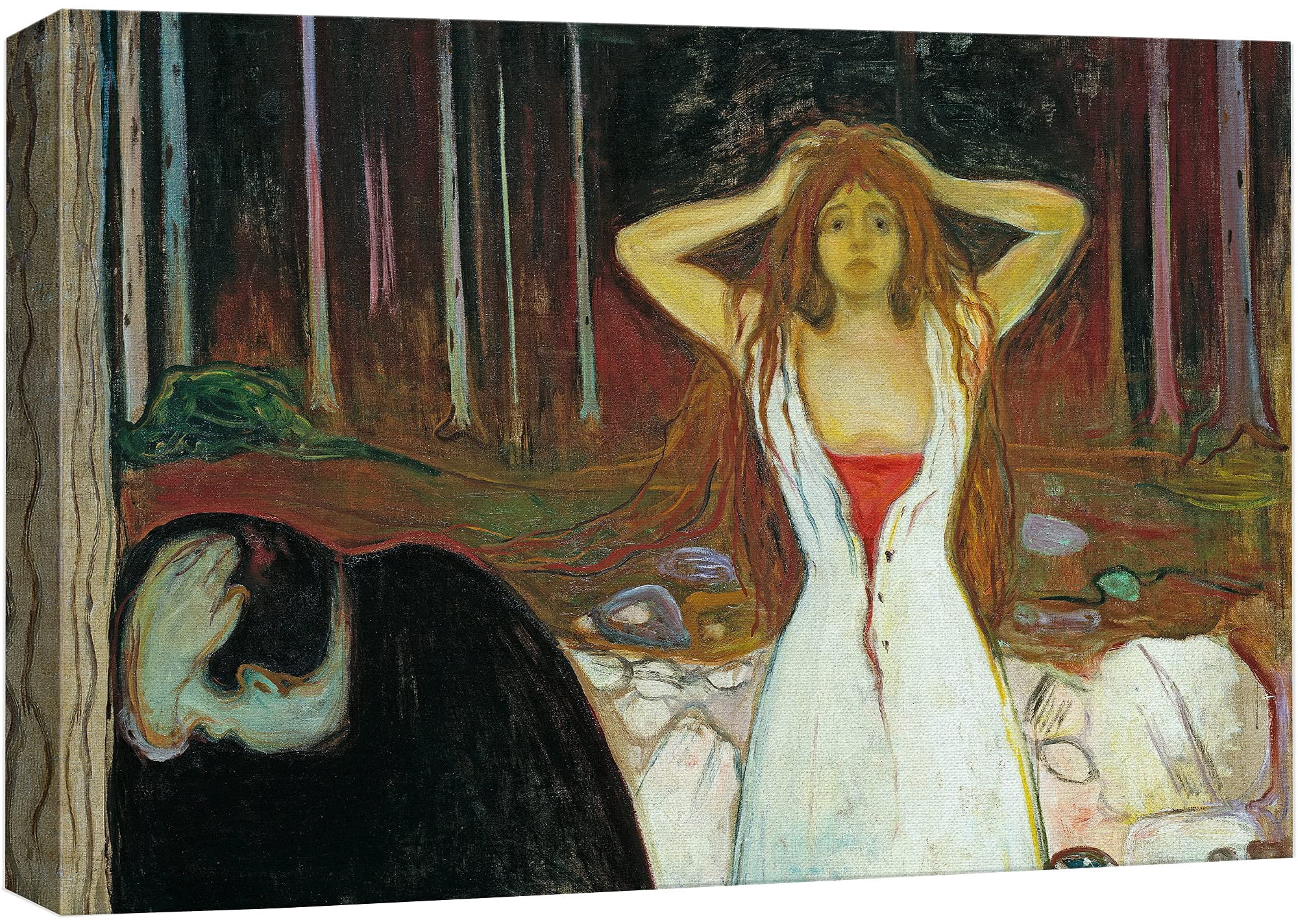 Munch Someone wall26 Canvas Print Wall Art Ashes by Edvard Munch People Historic ...