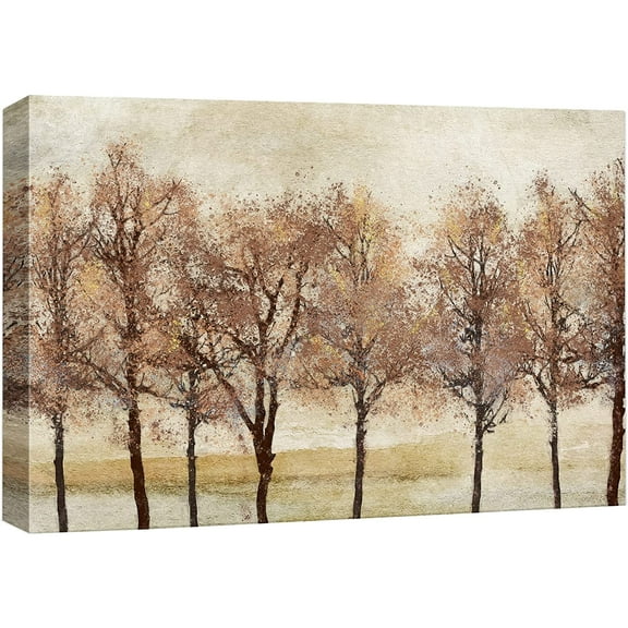 wall26 Canvas Print Wall Art Autumn Fall Orange Leaf Forest Farm Tree Landscape Nature Wilderness Illustrations Modern Art Rustic Relax/Calm Multicolor for Living Room, Bedroom, Office - 16"x24&
