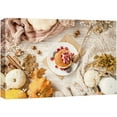 thumbnail image 1 of wall26 Canvas Print Wall Art Autumn Fall Pancake Pumpkin Berry Honey Food &amp; Cooking Kitchen Photography Realism Decorative Scenic Rustic Zen Calm Colorful for Living Room, Bedroom, Office - 16&qu, 1 of 5