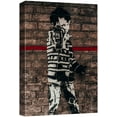 thumbnail image 1 of wall26 Canvas Print Wall Art Banksy British Artist Child Kid with Spray Paint Can Graffiti &amp; Street Art Urban Illustrations Modern Art Boho for Living Room, Bedroom, Office - 16"x24", 1 of 5