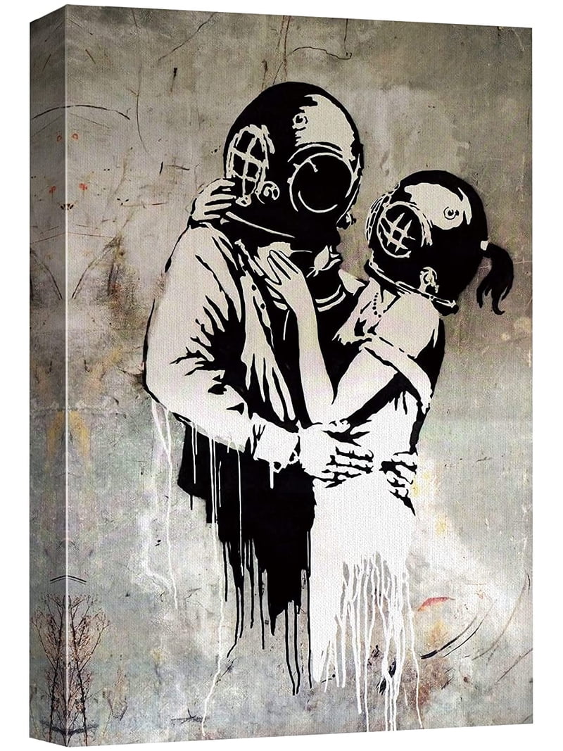wall26 Canvas Print Wall Art Banksy British Artist Deep Sea Diver