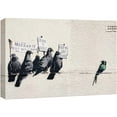 thumbnail image 1 of wall26 Canvas Print Wall Art Banksy England United Kingdom Political Pigeons Graffiti &amp; Street Art Cities Photography Modern Art Boho Edgy for Living Room, Bedroom, Office - 32"x48", 1 of 5
