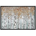 thumbnail image 1 of wall26 Canvas Print Wall Art Birch Tree Forest Collage with Brown Leaves Nature Wilderness Mixed Media Modern Art Rustic Landscape Relax/Calm for Living Room, Bedroom, Office - 16"x24" Blac, 1 of 5
