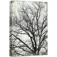 thumbnail image 1 of wall26 Canvas Print Wall Art Black &amp; White Industrial Tree Silhouette Nature Plants Digital Art Modern Art Rustic Dramatic Dark Duotone for Living Room, Bedroom, Office - 24"x36", 1 of 7