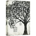 thumbnail image 1 of wall26 Canvas Print Wall Art Black &amp; White Tree on Rustic Background with Bird Cages Nature Plants Digital Art Modern Art Rustic Dramatic Dark Duotone for Living Room, Bedroom, Office - 12"x, 1 of 7