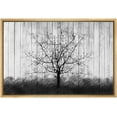 thumbnail image 1 of wall26 Canvas Print Wall Art Black &amp; White Wood Panel Tree Silhouette Nature Wilderness Illustrations Modern Art Rustic Relax/Calm Multicolor for Living Room, Bedroom, Office - 16"x24", 1 of 5