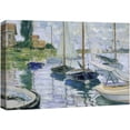 thumbnail image 1 of wall26 Canvas Print Wall Art Boats at Petit-Gennevilliers Claude Monet Nature Illustrations Fine Art Decorative Landscape Multicolor Wilderness Rustic for Living Room, Bedroom, Office - 16"x24&q, 1 of 5