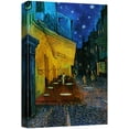 thumbnail image 1 of wall26 Canvas Print Wall Art Cafe Terrace at Night by Master Artist Vincent Van Gogh Nature Wilderness Illustrations Fine Art Relax/Calm Multicolor for Living Room, Bedroom, Office - 12"x18", 1 of 7