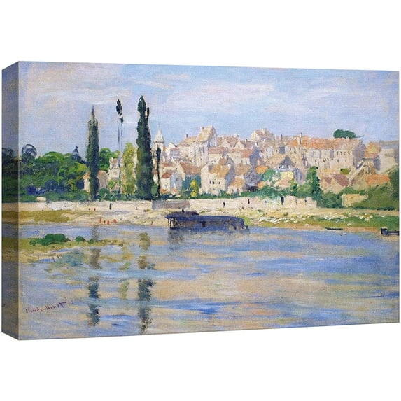 wall26 Canvas Print Wall Art Carrieres at Saint-Denis Claude Monet Nature Illustrations Fine Art Decorative Landscape Multicolor Wilderness Rustic for Living Room, Bedroom, Office - 24"x36"