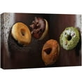 thumbnail image 1 of wall26 Canvas Print Wall Art Chocolate Caramel Sprinkle Matcha Donut Food &amp; Cooking Kitchen Photography Realism Decorative Scenic Rustic Zen Calm Colorful for Living Room, Bedroom, Office - 16&qu, 1 of 5