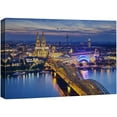thumbnail image 1 of wall26 Canvas Print Wall Art Cologne Germany Cathedral Lights Architecture Cityscape Photography Realism Rustic Scenic Landscape Modern Relax/Calm Colorful for Living Room, Bedroom, Office - 24", 1 of 5