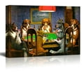 thumbnail image 1 of wall26 Canvas Print Wall Art Dogs Playing Poker by C.M. Coolidge Animals Pop Culture Illustrations Pop Art Traditional Scenic Fun Multicolor for Living Room, Bedroom, Office - 16"x24", 1 of 4