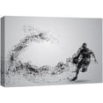 thumbnail image 1 of wall26 Canvas Print Wall Art Dot Explosion Basketball Player Dribbling Ball Sports Athletes Digital Art Modern Art Rustic Scenic Urban Exercise Colorful for Living Room, Bedroom, Office - 32"x48, 1 of 5