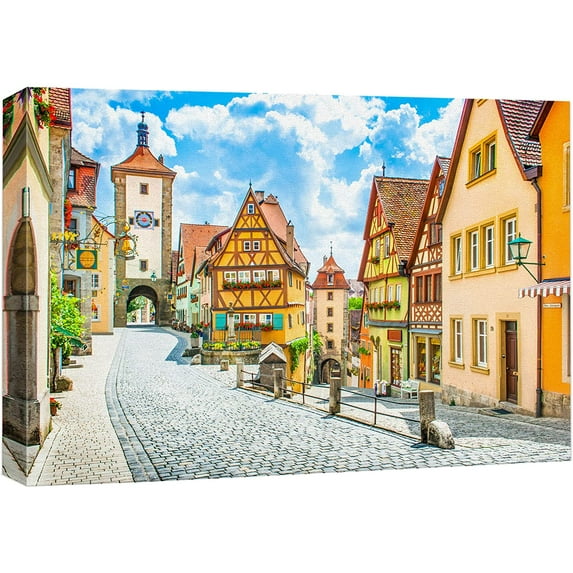 wall26 Canvas Print Wall Art Dutch Netherlands Countryside Village Nature Wilderness Photography Realism Rustic Scenic Landscape Earth Panorama Colorful for Living Room, Bedroom, Office - 24"x36