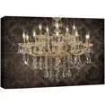 thumbnail image 1 of wall26 Canvas Print Wall Art Fancy Black Pattern Victorian Chandelier Decorative Lights Digital Art Realism Stylish Zen Chic Contemporary Boho Relax/Calm for Living Room, Bedroom, Office - 16"x2, 1 of 5