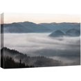 thumbnail image 1 of wall26 Canvas Print Wall Art Fog Glides Over Mountain Landscape Nature Wilderness Photography Realism Rustic Scenic Colorful Multicolor for Living Room, Bedroom, Office - 12"x18", 1 of 5