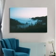 thumbnail image 1 of wall26 Canvas Print Wall Art Fog Rolls Over Forest Trees Nature Wilderness Photography Modern Art Rustic Scenic Colorful Multicolor for Living Room, Bedroom, Office - 32"x48", 1 of 4