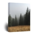 thumbnail image 1 of wall26 Canvas Print Wall Art Foggy Sky Over The Pine Tree Forest Nature Wilderness Photography Modern Art Rustic Scenic Colorful Multicolor for Living Room, Bedroom, Office - 12"x18", 1 of 4