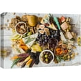 thumbnail image 1 of wall26 Canvas Print Wall Art Fresh Fruit Vegetable Cheese Smorgasbord Food &amp; Cooking Kitchen Photography Realism Decorative Scenic Rustic Zen Calm Colorful for Living Room, Bedroom, Office - 24&q, 1 of 5