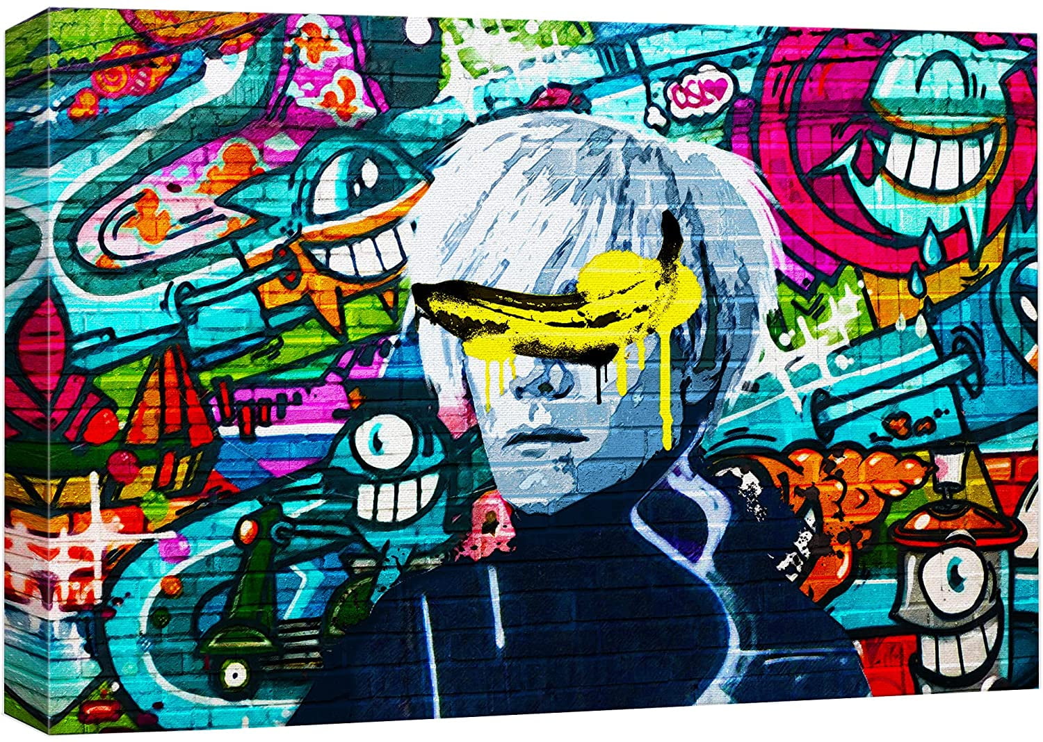 wall26 Canvas Print Wall Art Graffiti Street Art Style Andy