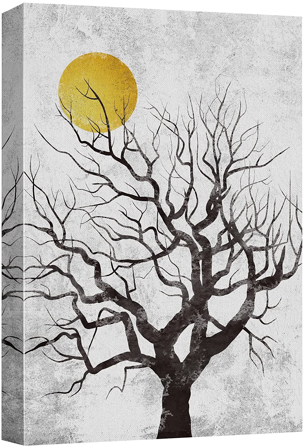 ジェジュン WONDERWALL JJ'S BAR ART CLASS KIT wall26 Canvas Print Wall Art Grunge Dark Forest Tree Golden Sun