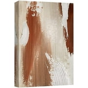 wall26 Canvas Print Wall Art Grunge Rust Paint Stroke Landscape Abstract Shapes Illustrations Modern Art Decorative Minimal Multicolor Relax/Calm Zen for Living Room, Bedroom, Office - 24x36 inches
