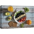 thumbnail image 1 of wall26 Canvas Print Wall Art Healthy Bowl of Kiwi, Banana and Berries with Toast Fruit Food Photography Realism Chic Scenic Colorful Multicolor Ultra for Living Room, Bedroom, Office - 32"x48&qu, 1 of 5