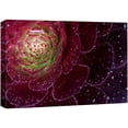 thumbnail image 1 of wall26 Canvas Print Wall Art High Contrast Vibrant Red Lilypad Cactus Nature Floral Photography Realism Botanical Wilderness Zen Rustic Colorful Decorative for Living Room, Bedroom, Office - 24", 1 of 5