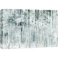 thumbnail image 1 of wall26 Canvas Print Wall Art Industrial Black, White &amp; Teal Tree Forest Nature Wilderness Mixed Media Modern Art Rustic Landscape Relax/Calm Multicolor for Living Room, Bedroom, Office - 24", 1 of 5