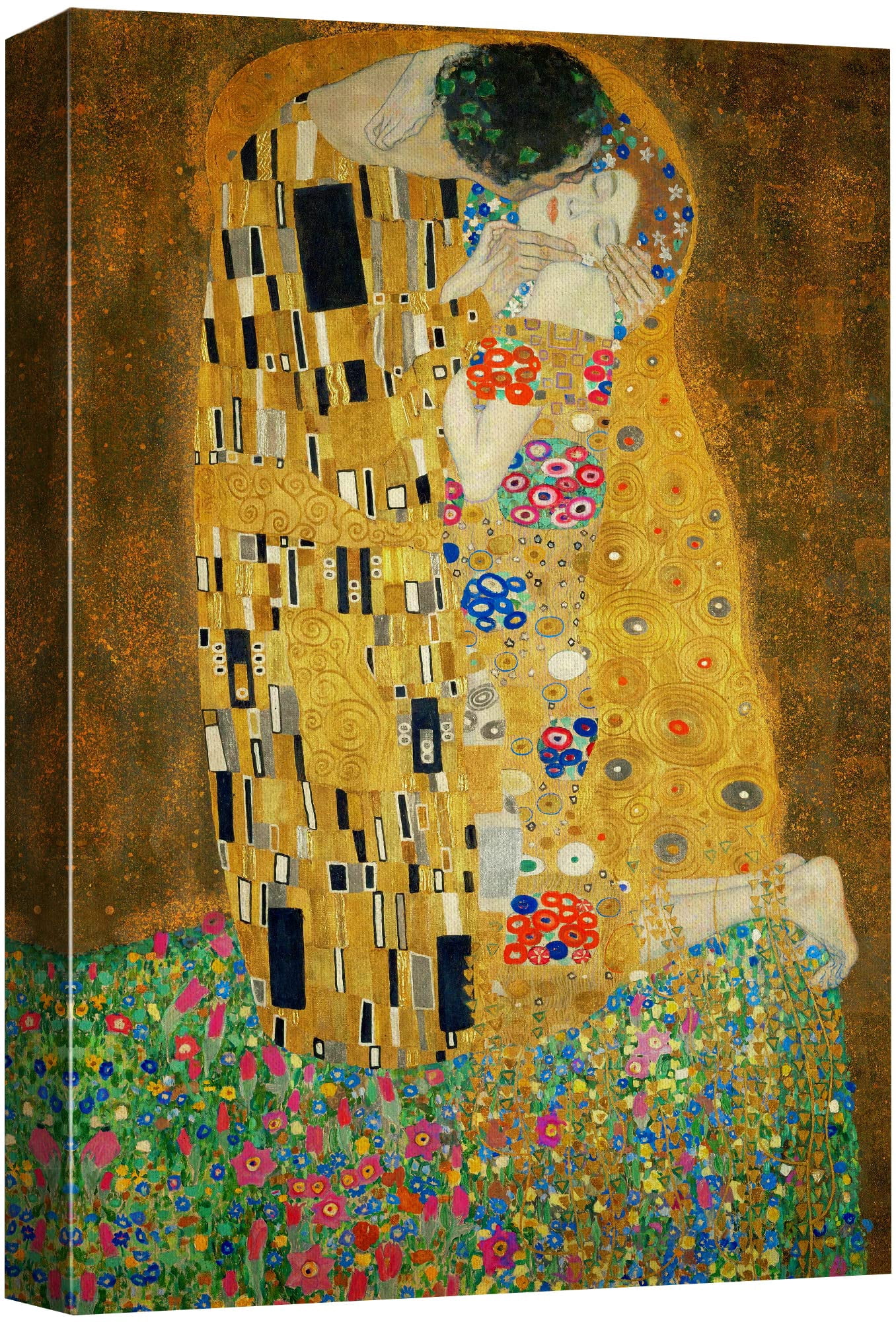 wall26 Canvas Print Wall Art The Kiss by Gustav Klimt People Historic ...