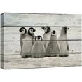 thumbnail image 1 of wall26 Canvas Print Wall Art Little Arctic Penguins in Snow Animals Wildlife Wood Panels Photography Rustic Scenic Colorful Multicolor Cool Zen for Living Room, Bedroom, Office - 12"x18", 1 of 5