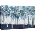 thumbnail image 1 of wall26 Canvas Print Wall Art Pastel Watercolor Blue Gold Forest Tree Landscape Nature Wilderness Illustrations Modern Art Farmhouse/Country for Living Room, Bedroom, Office - 12"x18", 1 of 5