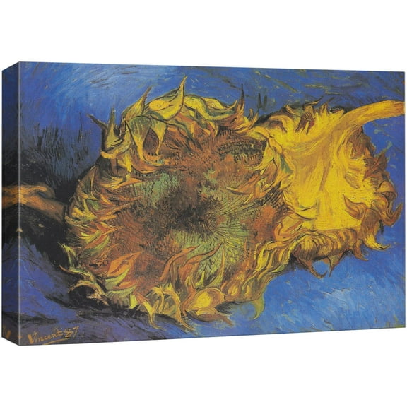 wall26 Canvas Print Wall Art Pink Peach Tree by Master Artist Vincent Van Gogh Nature Wilderness Illustrations Fine Art Relax/Calm Multicolor for Living Room, Bedroom, Office - 24"x36"