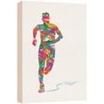 thumbnail image 1 of wall26 Canvas Print Wall Art Rainbow Explosion Paint Stroke Runner Sports Athletes Digital Art Modern Art Rustic Scenic Urban Exercise Colorful for Living Room, Bedroom, Office - 24"x36", 1 of 5