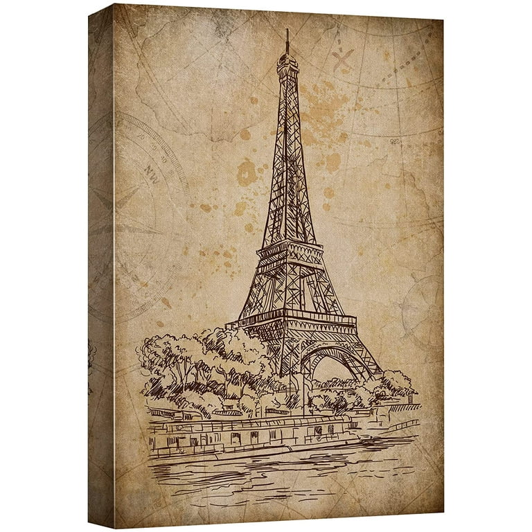 wall26-canvas-print-wall-art-retro-vintage-eiffel-tower-paris-france-architecture-amp-maps-landmarks-digital-art-modern-art-decorative-scenic-urban-bohemian-for-living-room-bedroom-office-32-qu-walmart-com for Free Printable Paris Wall Art wall26 Canvas Print Wall Art Retro Vintage Eiffel Tower Paris France Architecture & Maps Landmarks Digital Art Modern Art Decorative Scenic Urban Bohemian for Living Room, Bedroom, Office - 32&qu - Walmart.com for Free Printable Paris Wall Art