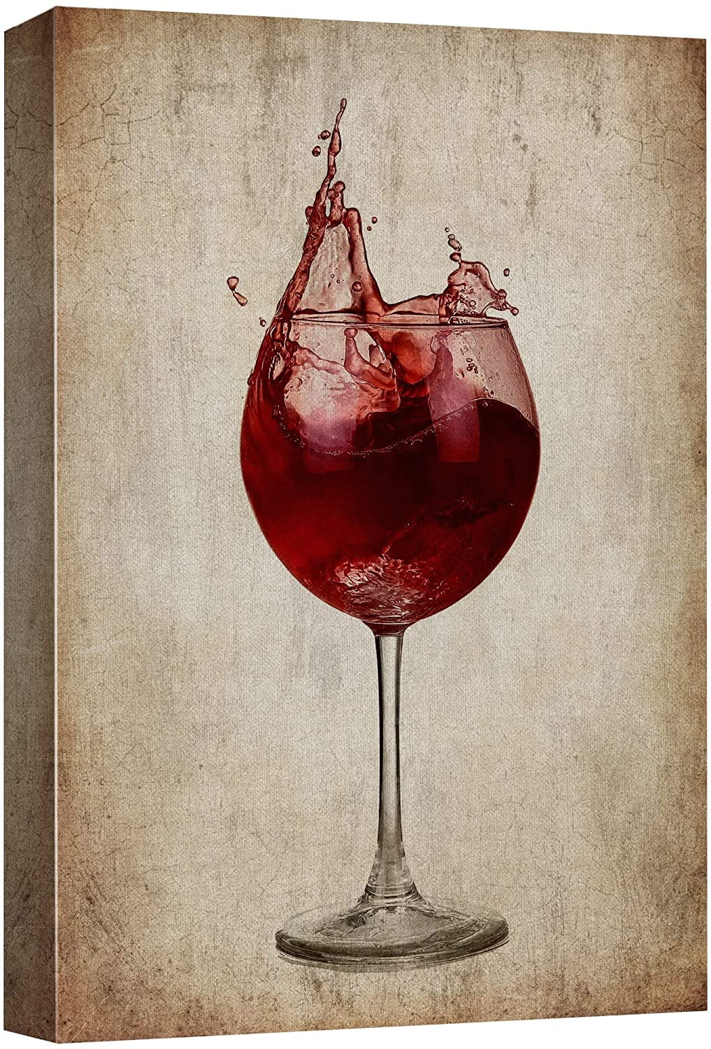 Wall26 Canvas Print – Retro Bourbon Shot Glass Art, 12x18 Inches, Bohemian Kitchen/Bar Decor For Living Room Or Office