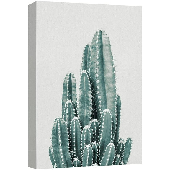 wall26 Canvas Print Wall Art Retro Vintage Southwest Desert Saguaro Cactus Nature Wilderness Photography Realism Floral Botanical Multicolor for Living Room, Bedroom, Office - 32"x48"