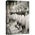 thumbnail image 1 of wall26 Canvas Print Wall Art Row of Stone Buddhism Buddha Temple Statues Cultural Religious Photography Realism Decorative Yoga Multicolor Relax/Calm Zen for Living Room, Bedroom, Office - 24"x3, 1 of 5
