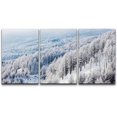 thumbnail image 1 of wall26 Canvas Print Wall Art Set Aerial View Winter Snow Tree Forest Nature Wilderness Photography Realism Rustic Landscape Colorful Cool for Living Room, Bedroom, Office - 24"x36" x 3, 1 of 5