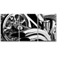 thumbnail image 1 of wall26 Canvas Print Wall Art Set Black &amp; White Close Up of Motorcycle Transportation Vehicles Photography Realism Modern Scenic Relax/Calm Dark for Living Room, Bedroom, Office - 16"x24&quot, 1 of 5