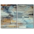 thumbnail image 1 of wall26 Canvas Print Wall Art Set Blue &amp; Yellow Grunge Color Field Abstract Patterns Digital Art Modern Art Chic Scenic Colorful Multicolor for Living Room, Bedroom, Office - 24"x36"x2 P, 1 of 5