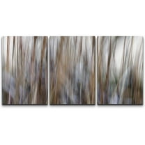 wall26 Canvas Print Wall Art Set Blur Effect Brown & Black Paint Strokes Abstract Shapes Illustrations Modern Art Bohemian Colorful Multicolor for Living Room, Bedroom, Office - 24"x36"